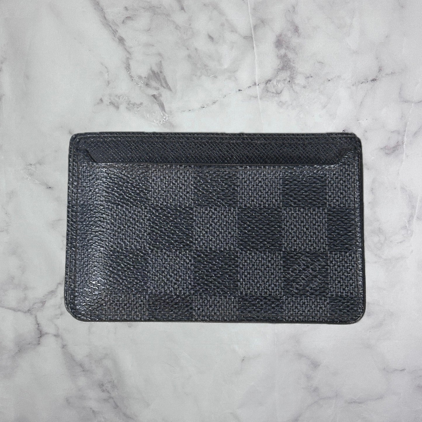 Louis Vuitton Black Damier Print Cardholder Wallet