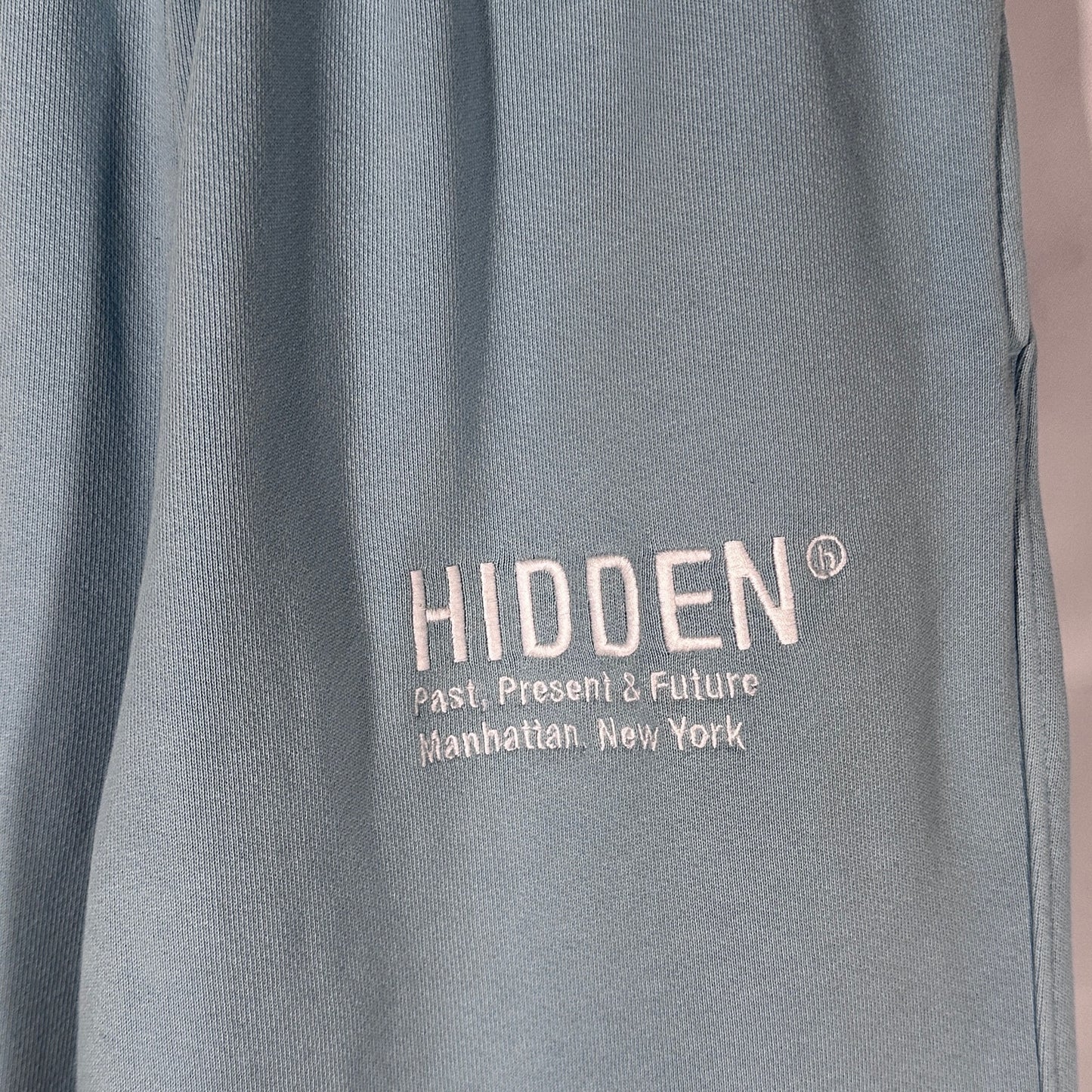 Hidden NY Light Blue Logo Sweatpants