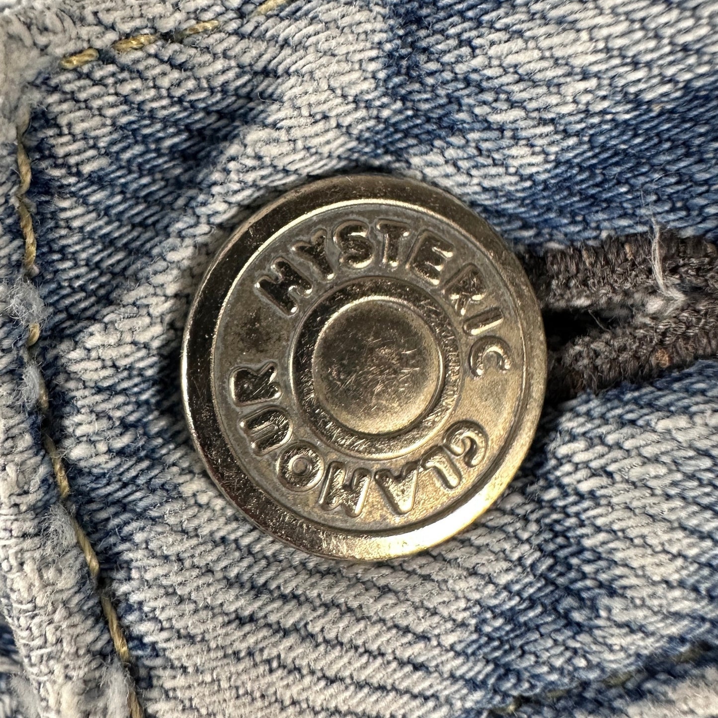 Hysteric Glamour Selvedge Repaired Light Wash Denim
