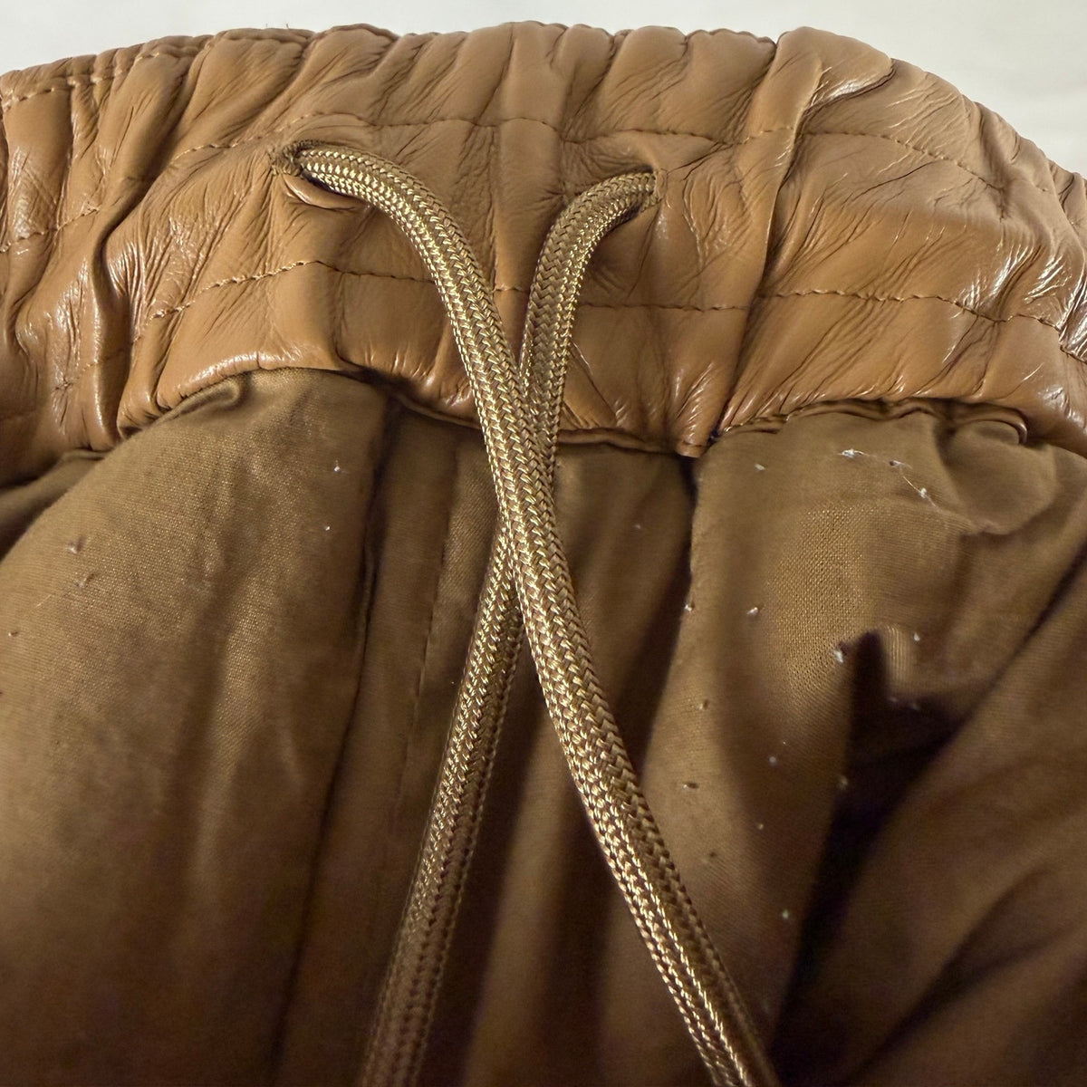 Dries van Noten S/S22 Quilted Brown Long Shorts