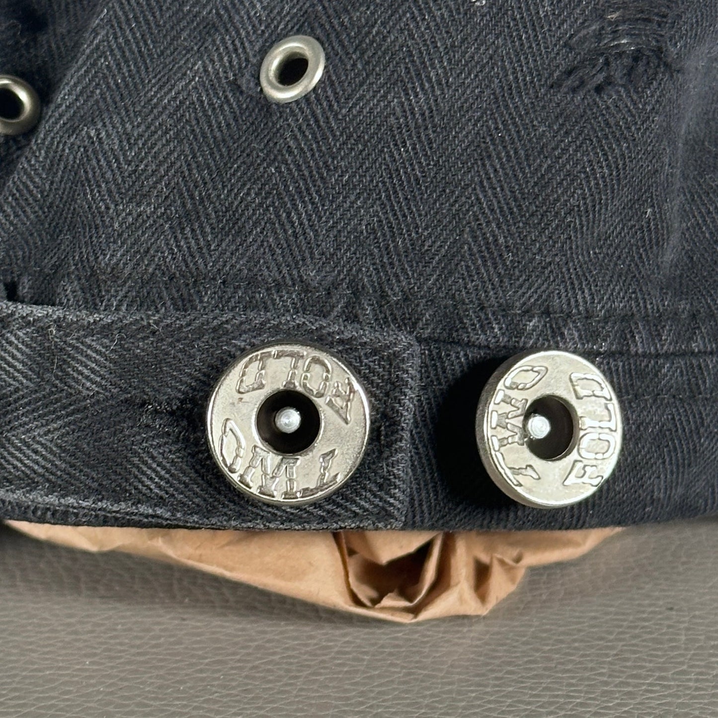 Two Fold HBT Sun-Faded Black Cadet Hat