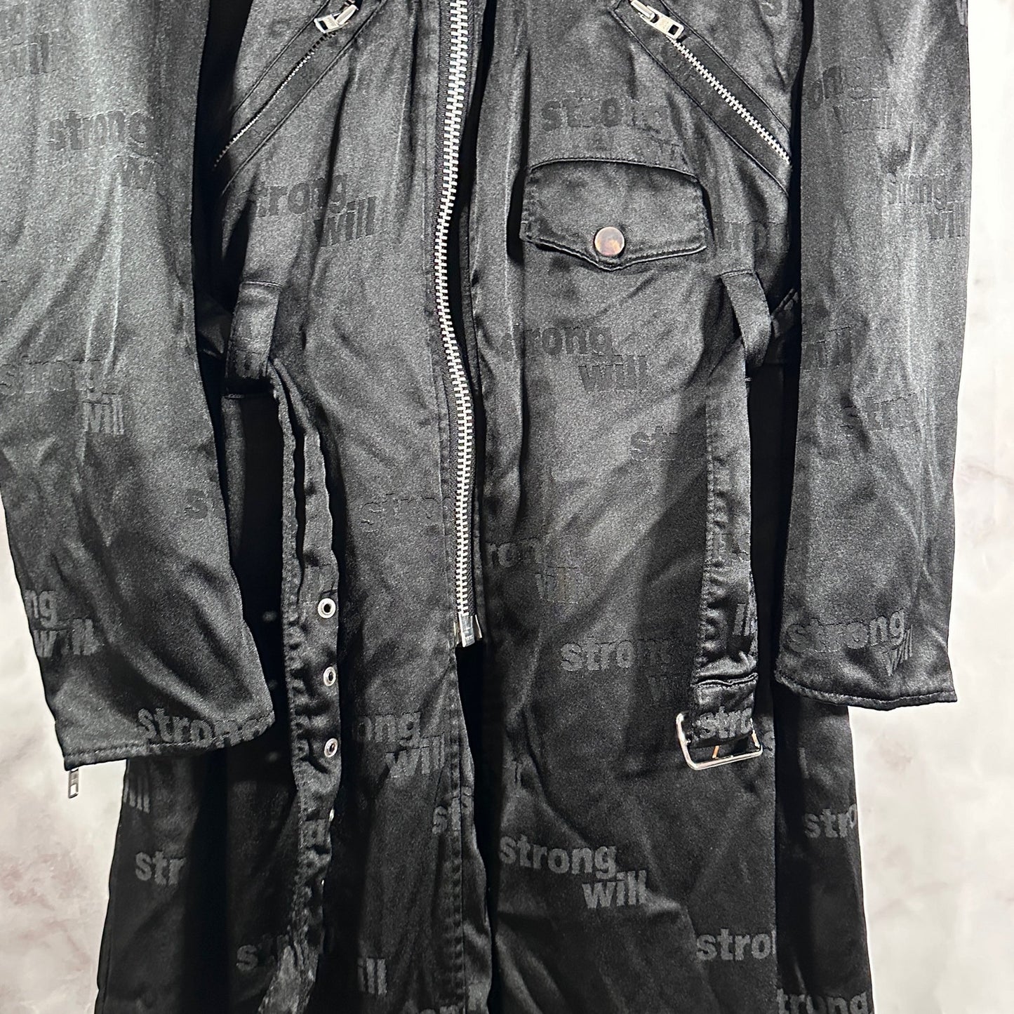Comme des Garçons BLACK ‘Strong Will’ Biker Trench Coat