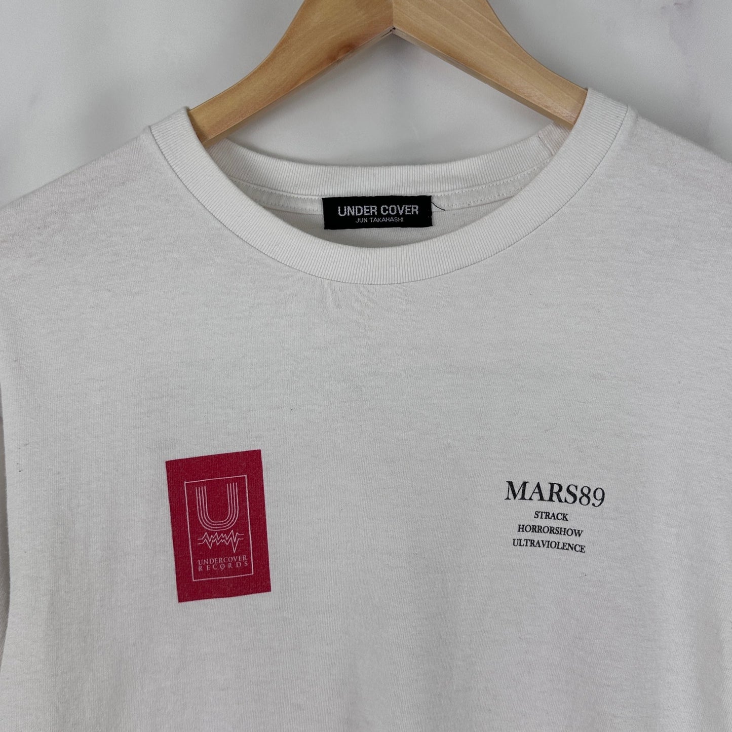 Undercover S/S20 MARS89 White Print Longsleeve