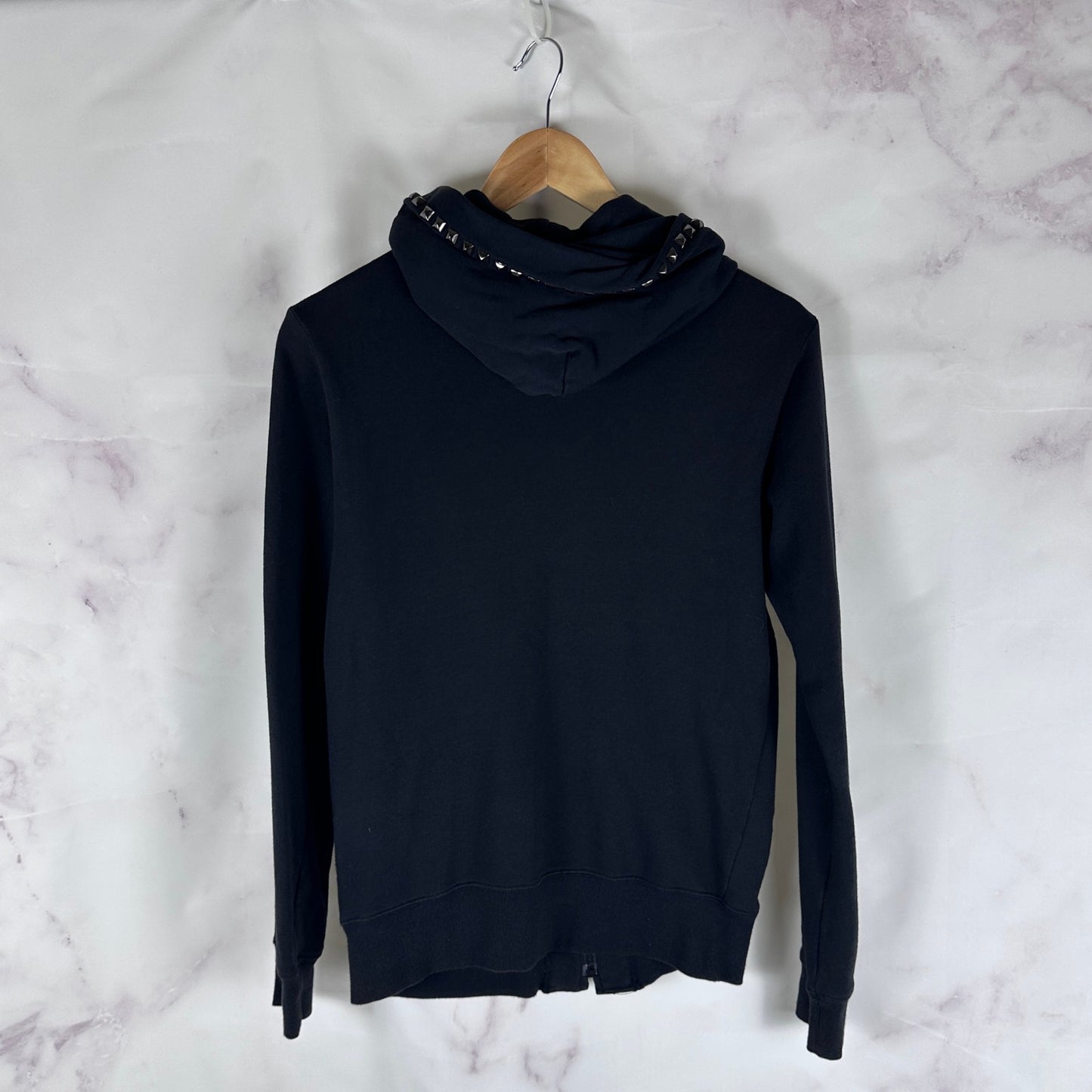 Hysteric Glamour Black Studded Zip-Up Hoodie