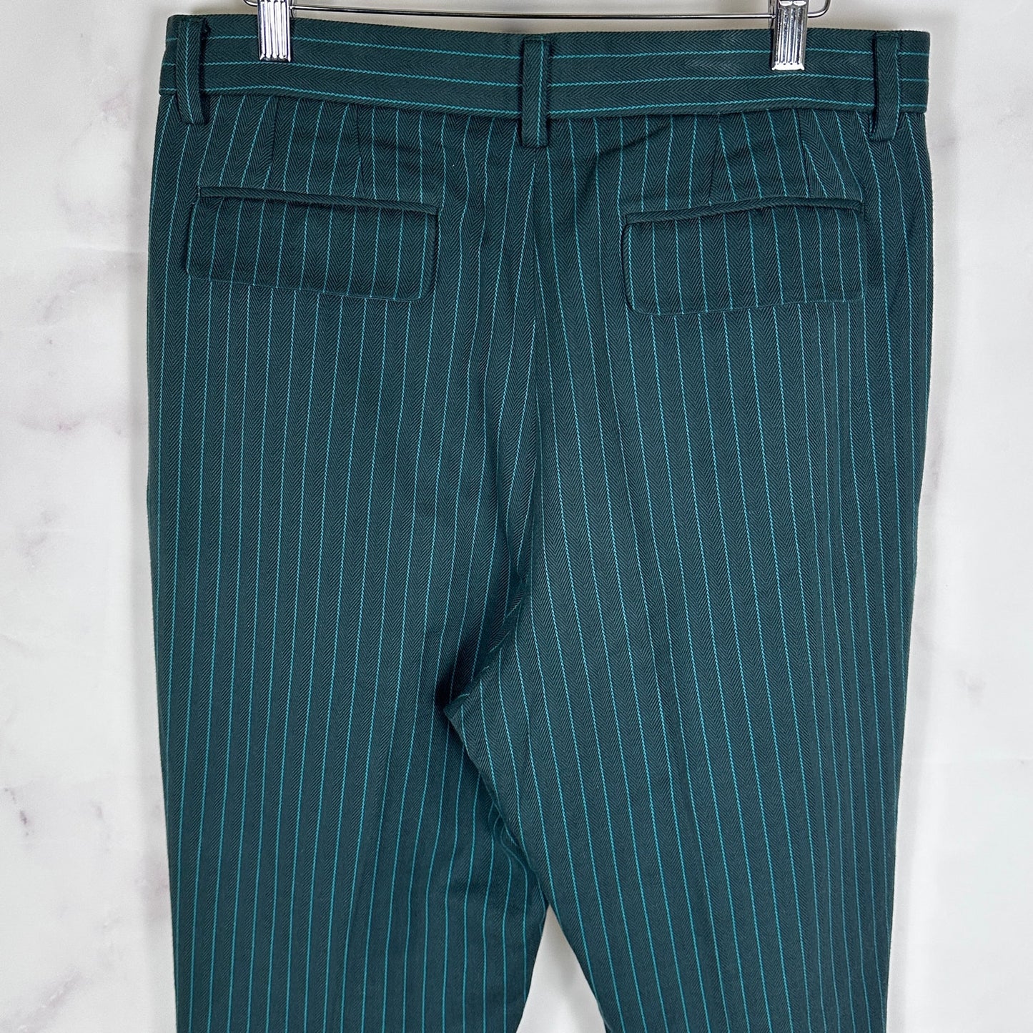 Facetasm x Coca-Cola Green Two Tuck Stripe Pants