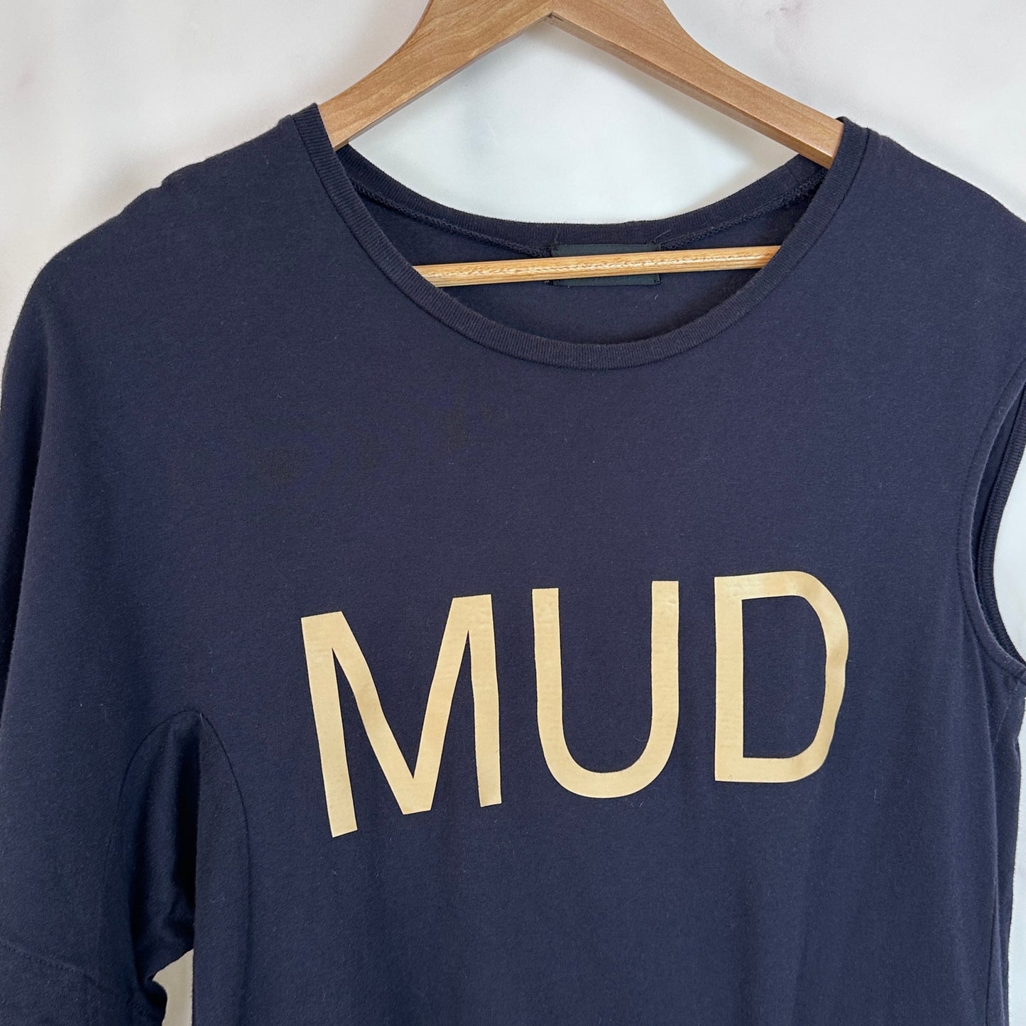 Undercover S/S15 'Mud Rug Navy Deformed Tee