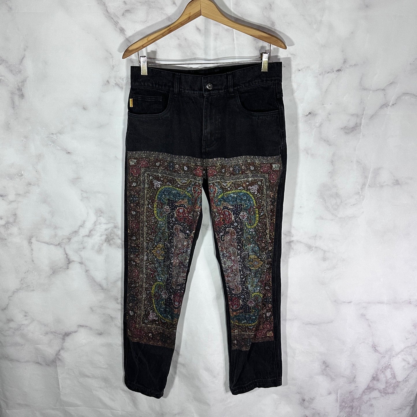 Pleasures Black Rug Pattern Denim