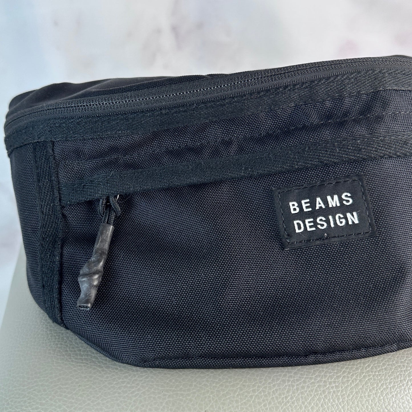 Beams Design Black Crossbody Fanny Pack