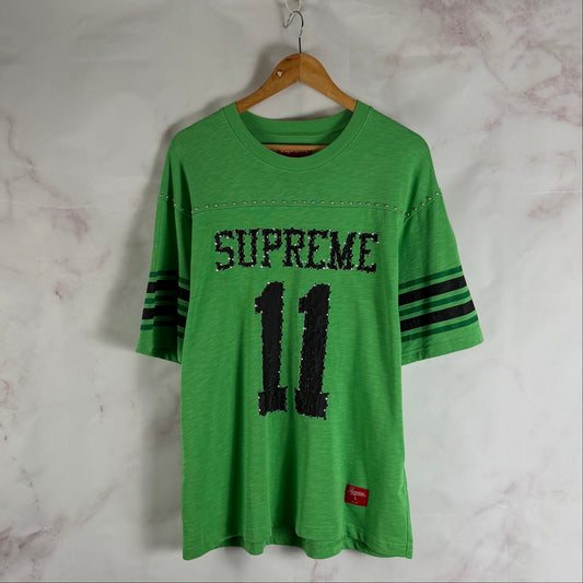 Supreme S/S26 Studded Green Football Top
