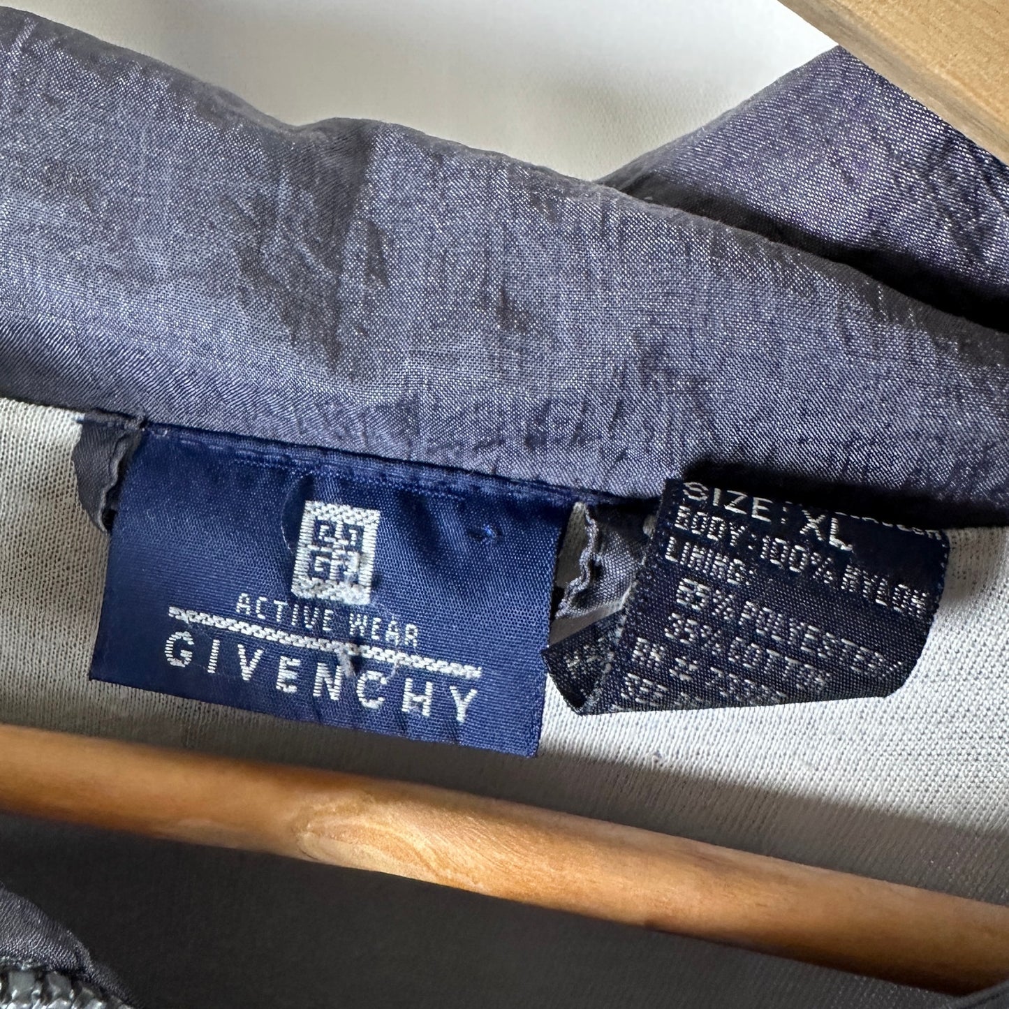 Vintage Givenchy Grey/Blue Track Jacket