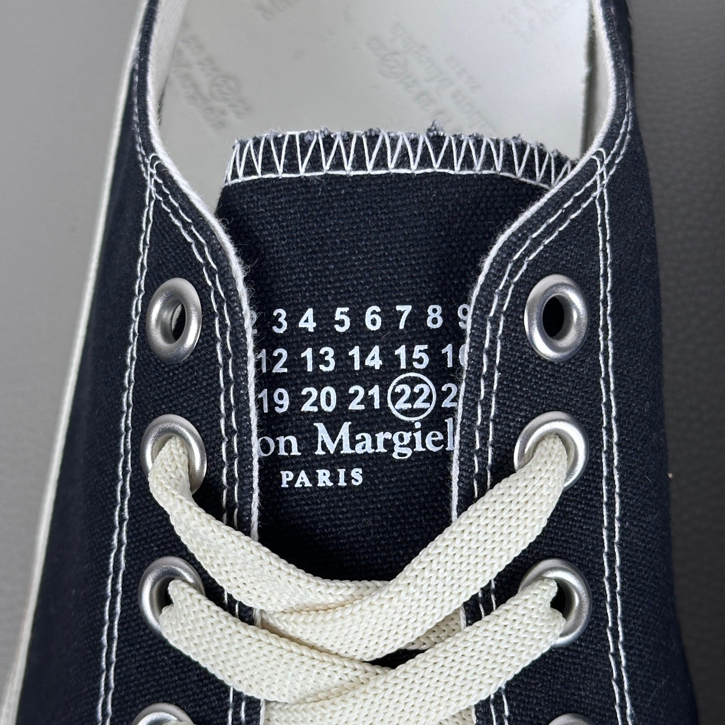 Maison Margiela Tabi Black Canvas Sneakers