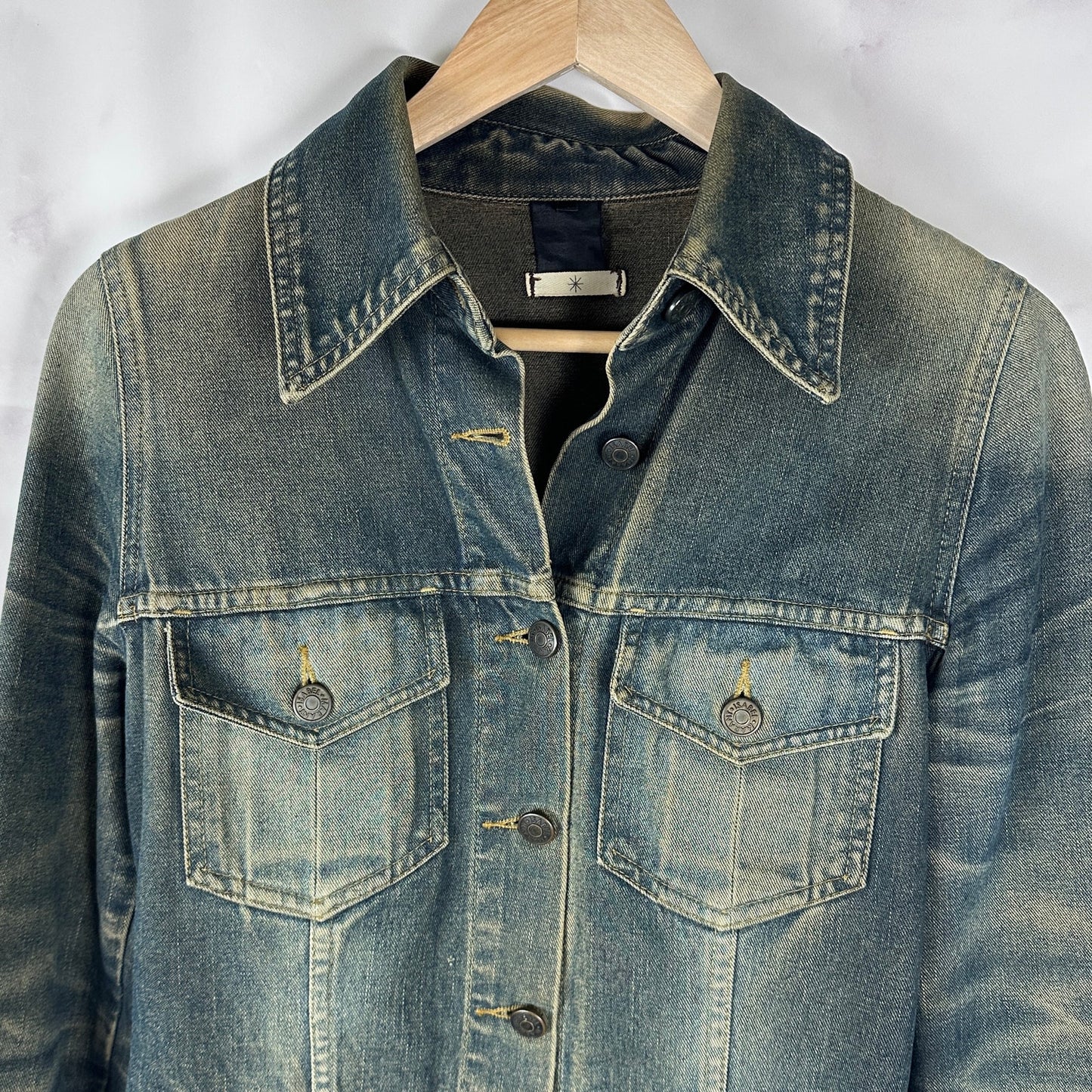 Isabel Marant Acid Wash Denim Jacket