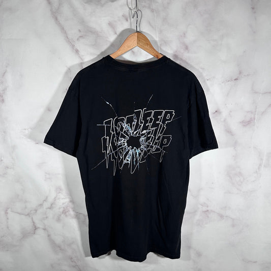 10 Deep Black Shatter Logo Tee