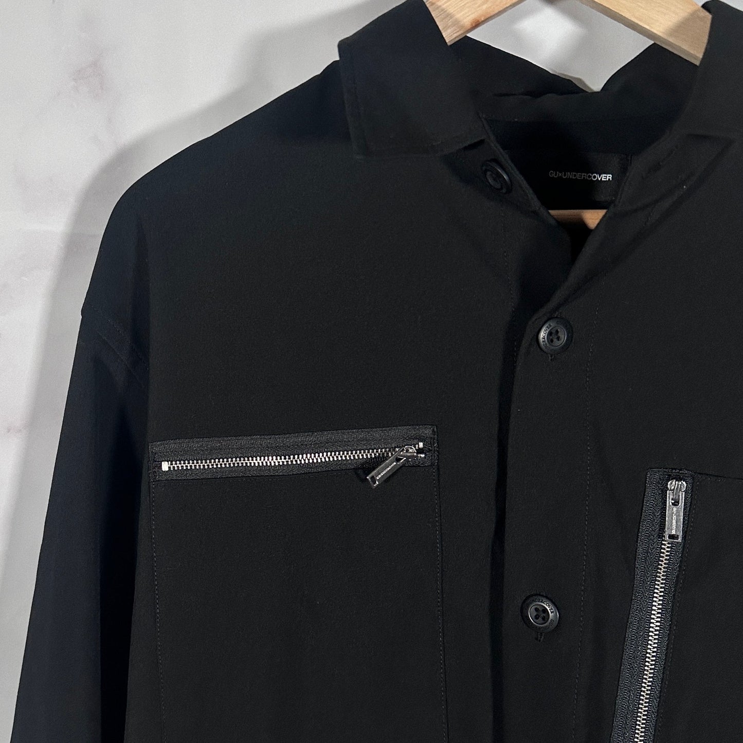 Undercover x GU Black Button-Up Shirt