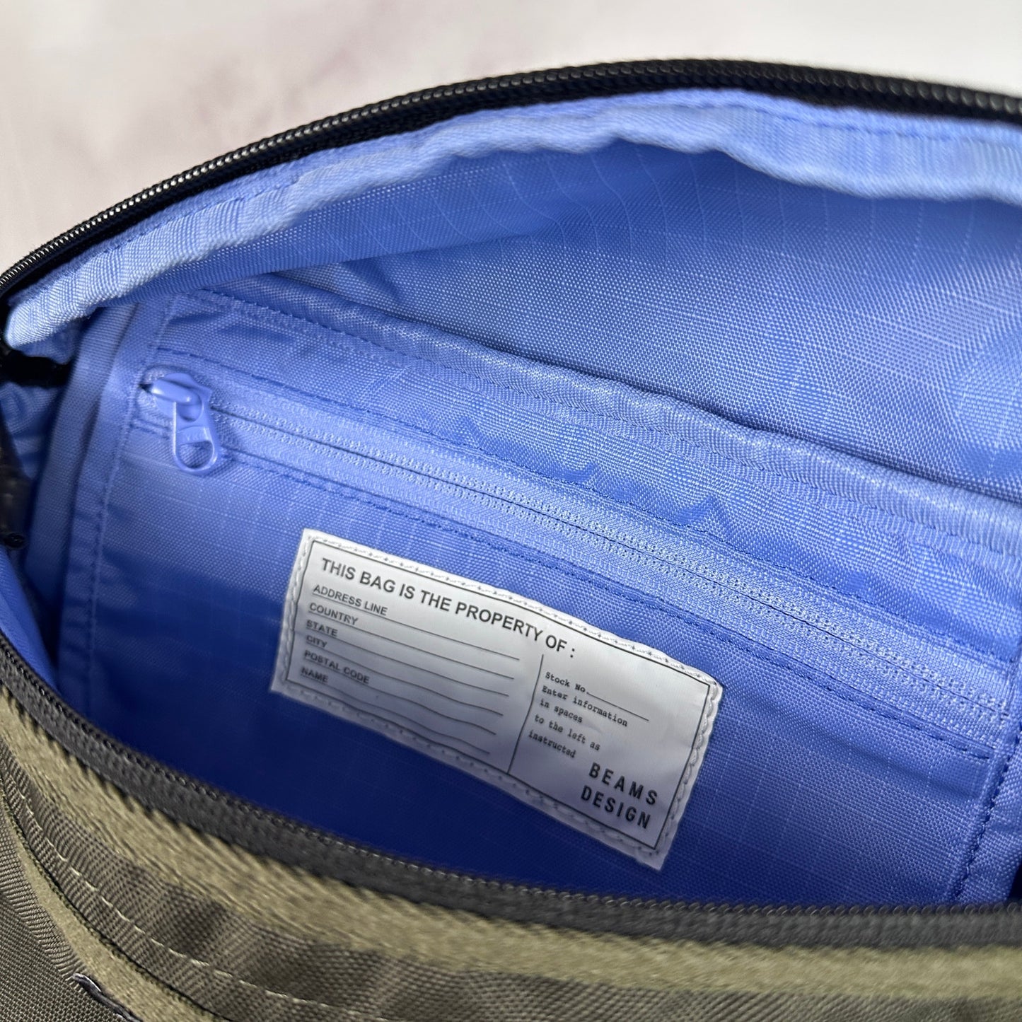 Beams Design Green Crossbody Fanny Pack