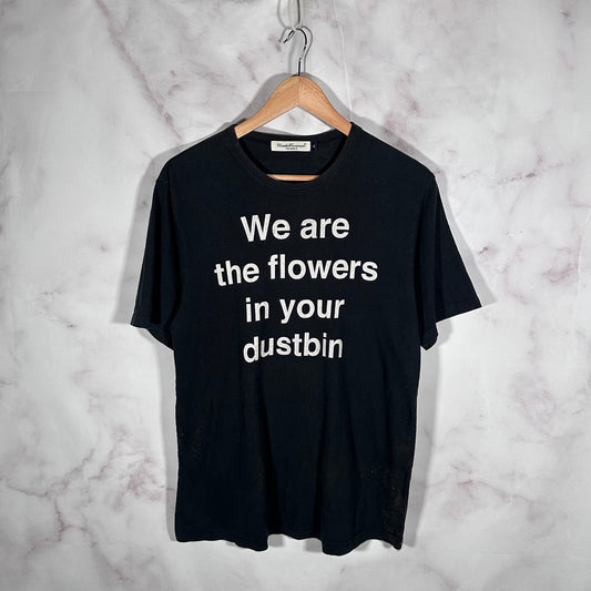 Undercover ‘We are the flowers in your dustbin’ Black Tee