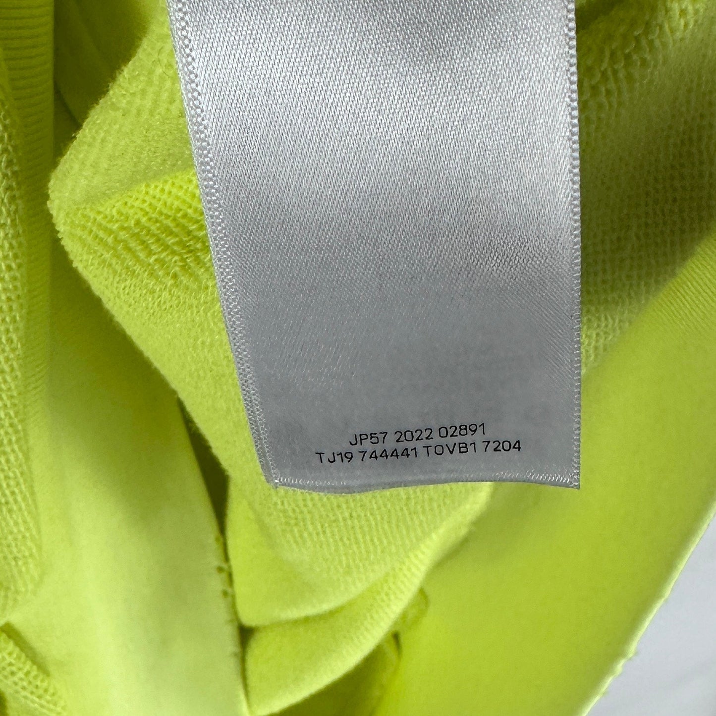 Balenciaga Tape Type Yellow Oversized Ripped Pocket Hoodie