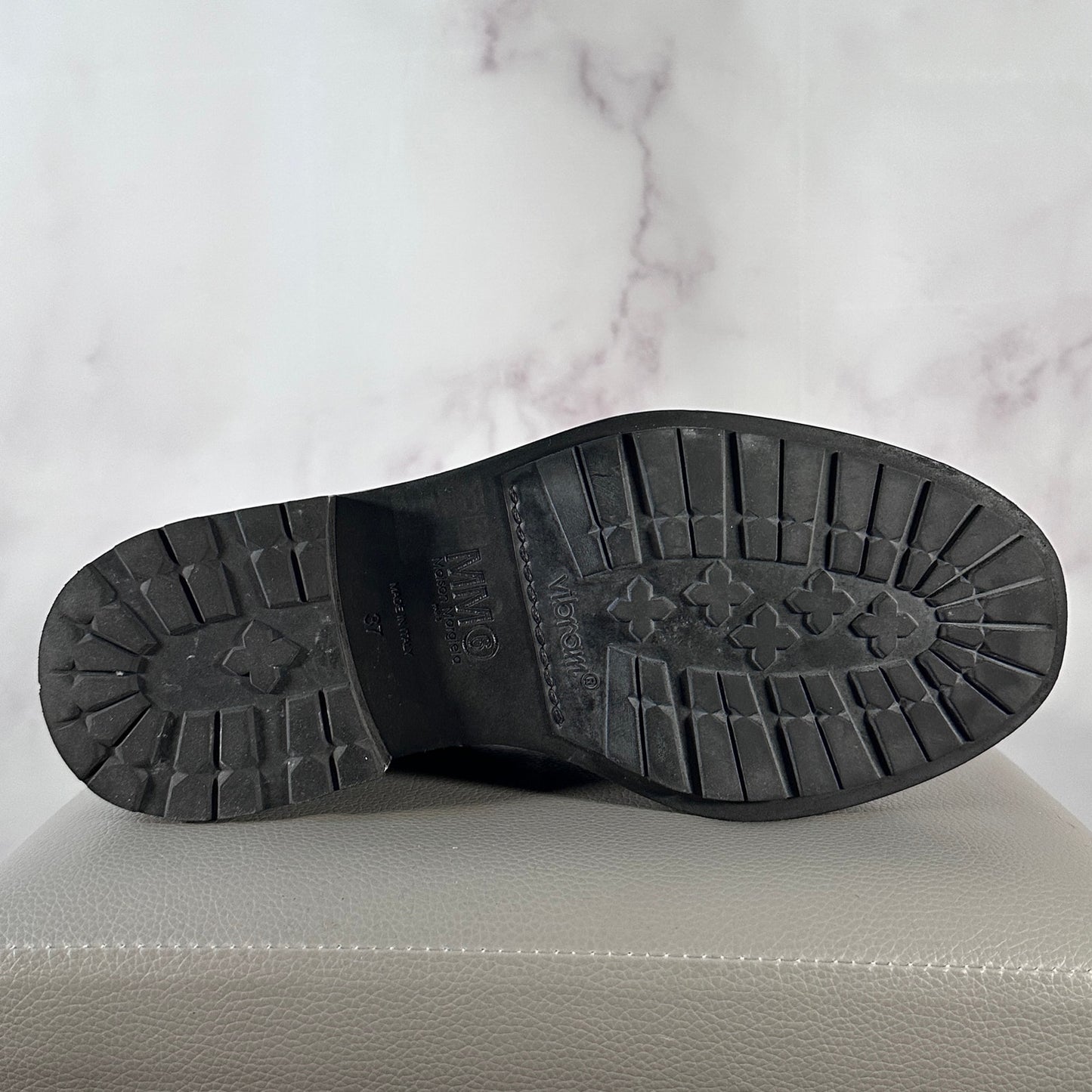 Maison Margiela MM6 Black Leather Derby