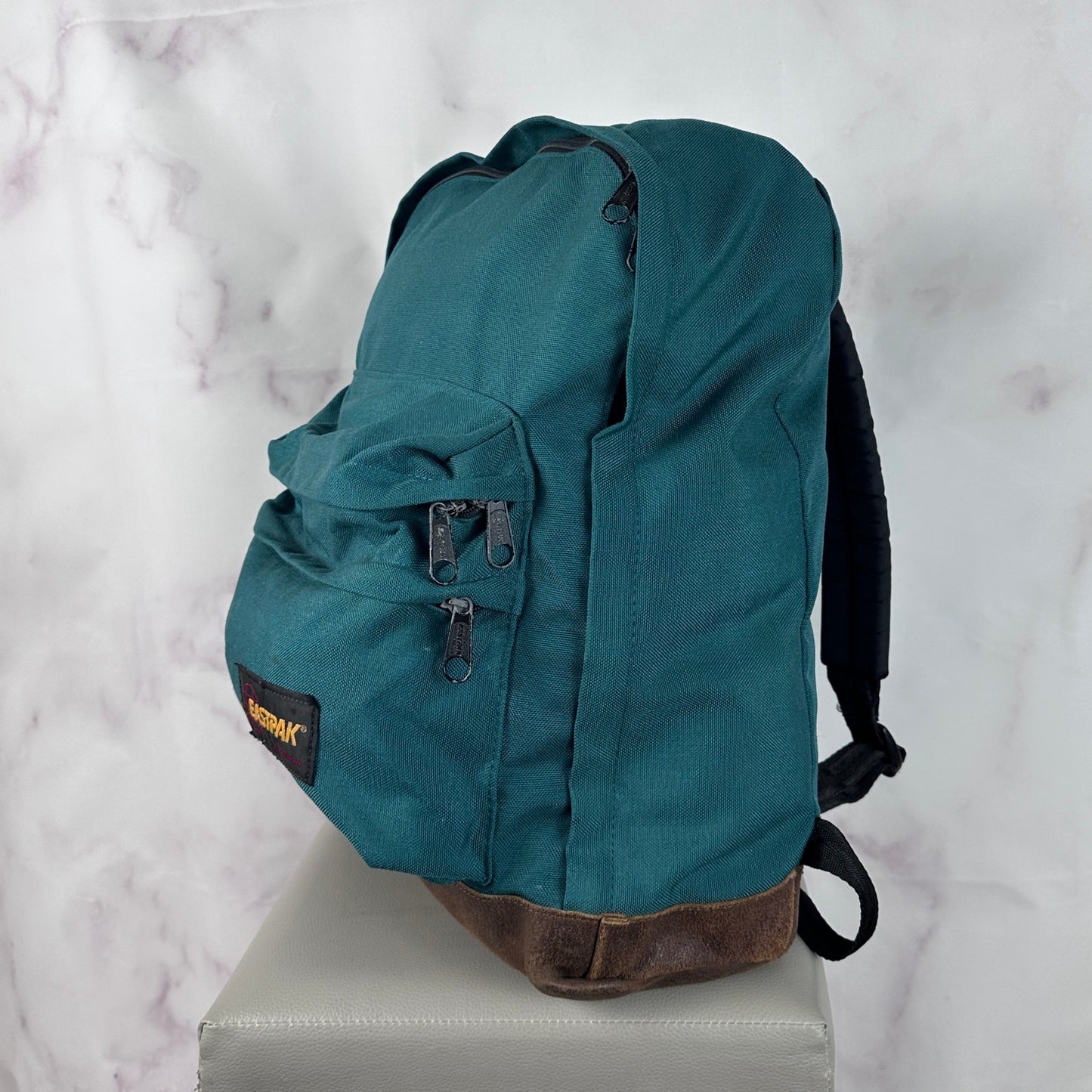 Vintage Eastpak USA Green/Brown Backpack