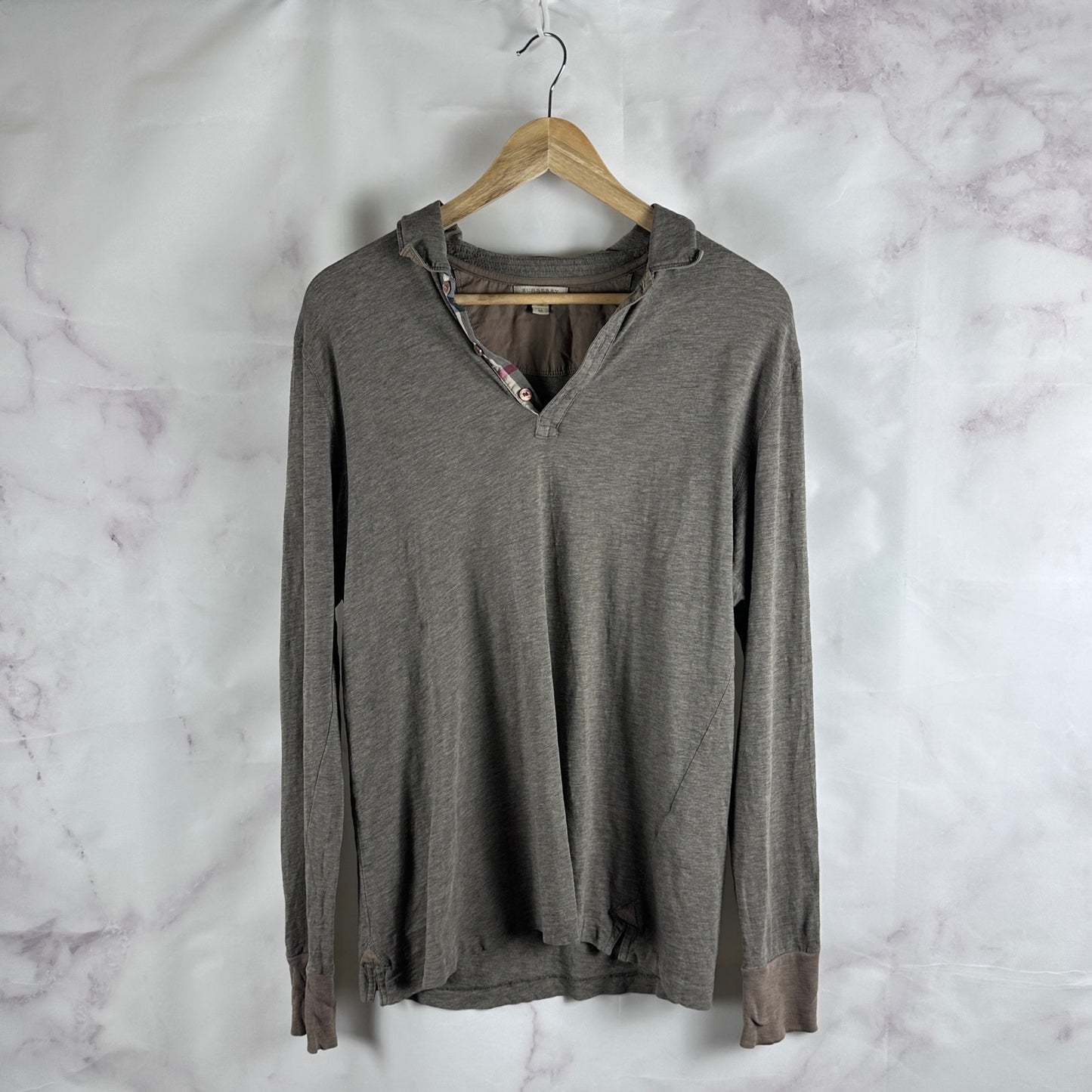 Burberry Brit Grey Longsleeve Polo Shirt