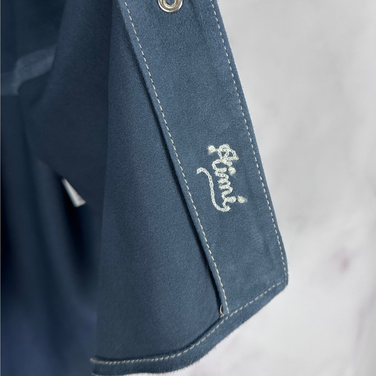 Aime Leon Dore F/W22 Blue Grey Suede Shirt