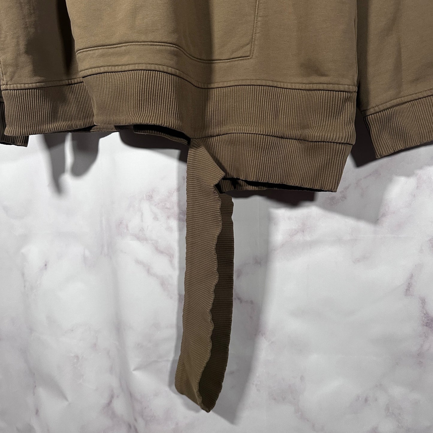 Helmut Lang Olive Double Hem Hoodie