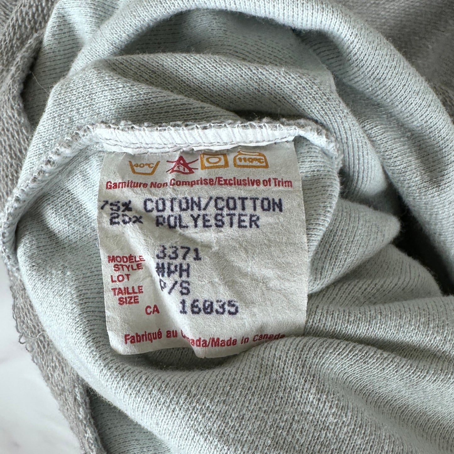 Vintage 80s Canadian Grey Zip-Up Work Shirt