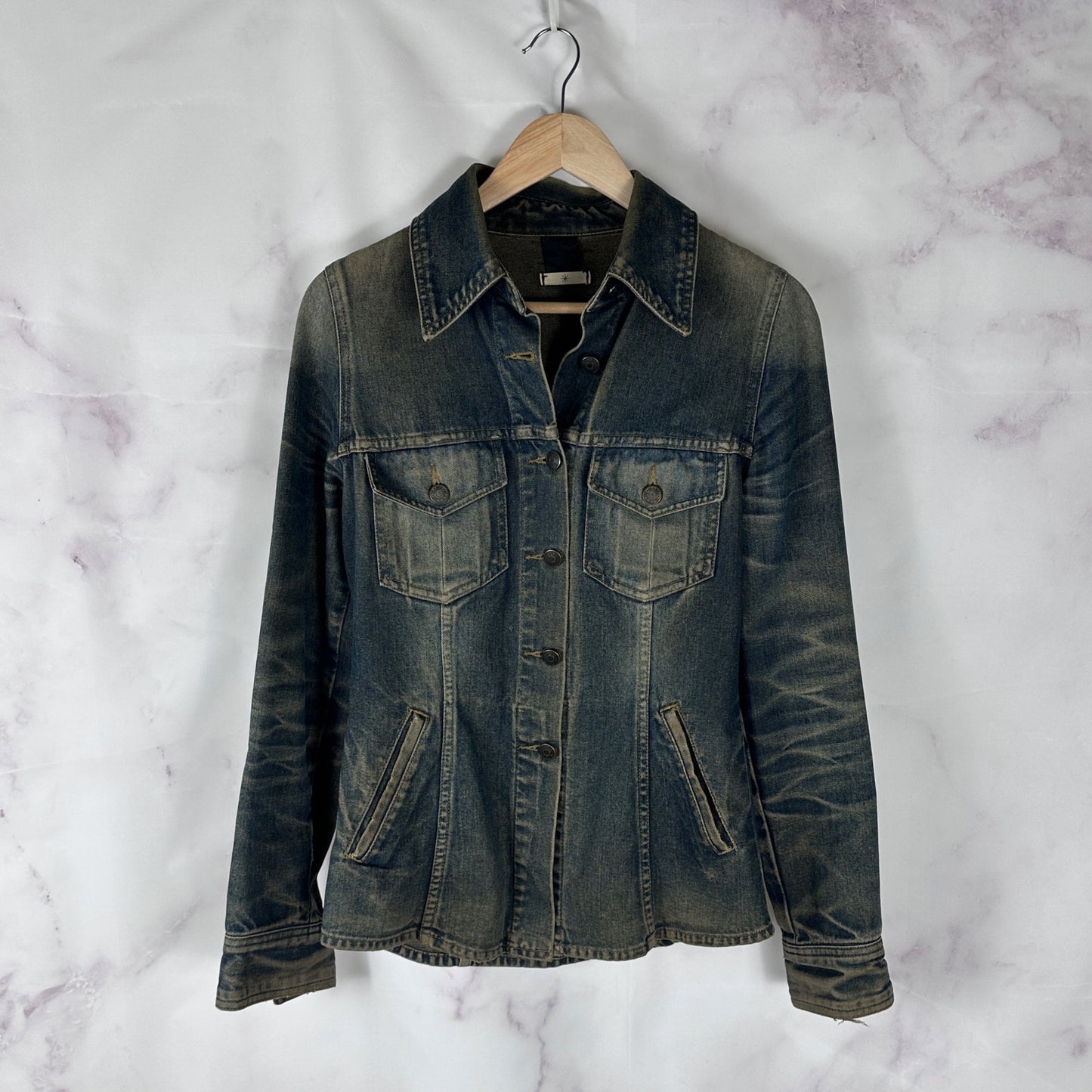 Isabel Marant Acid Wash Denim Jacket