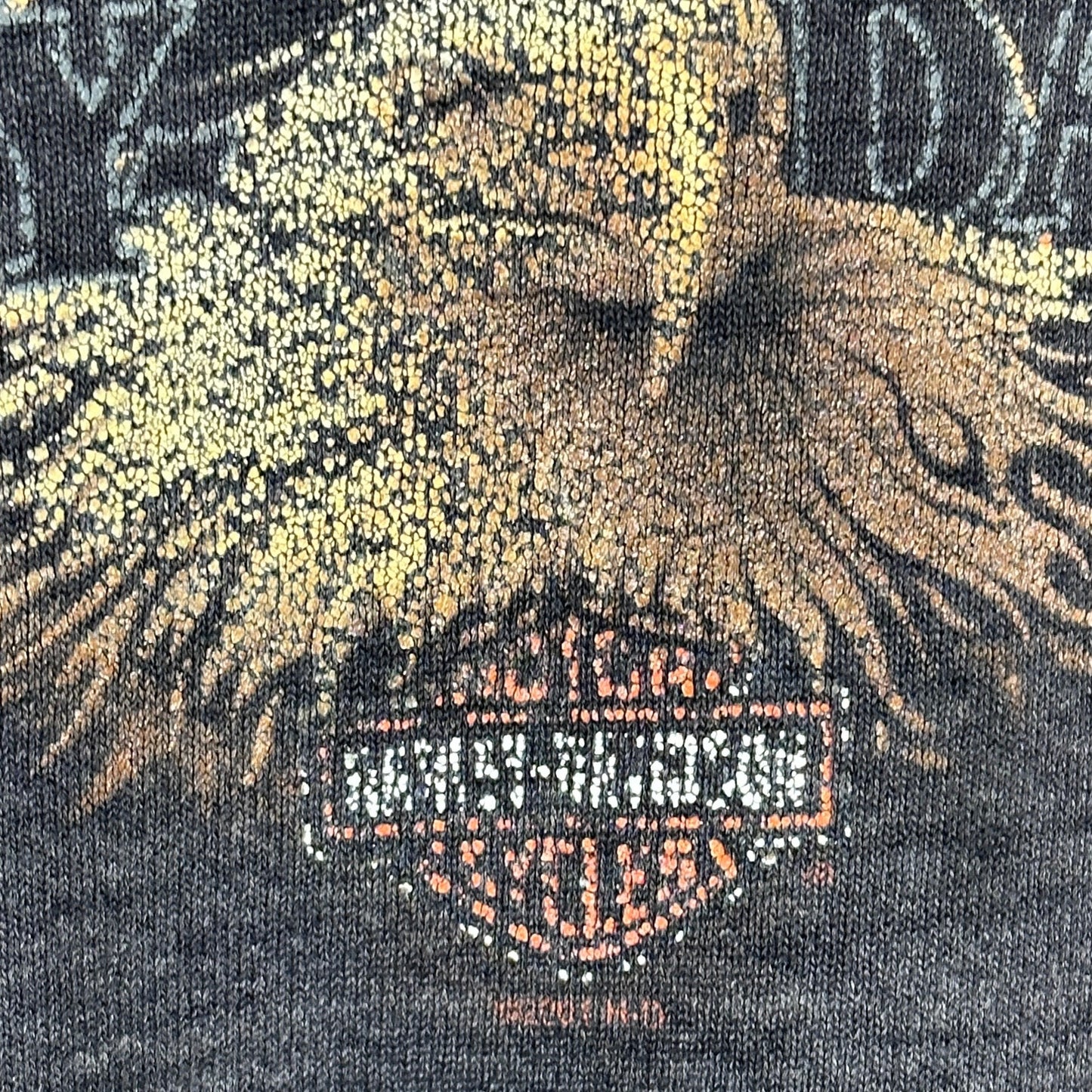 Vintage Harley-Davidson Thrashed Grey Crewneck